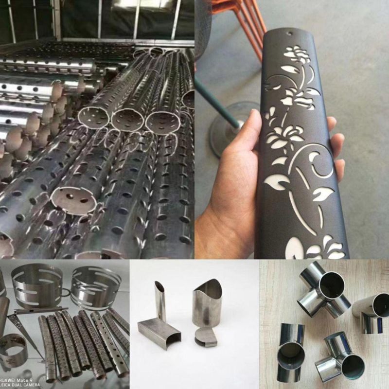 Factory Direct Selling Three Pneumatic Chuck Tube Pipe Fiber Laser Cutter with High Accuracy