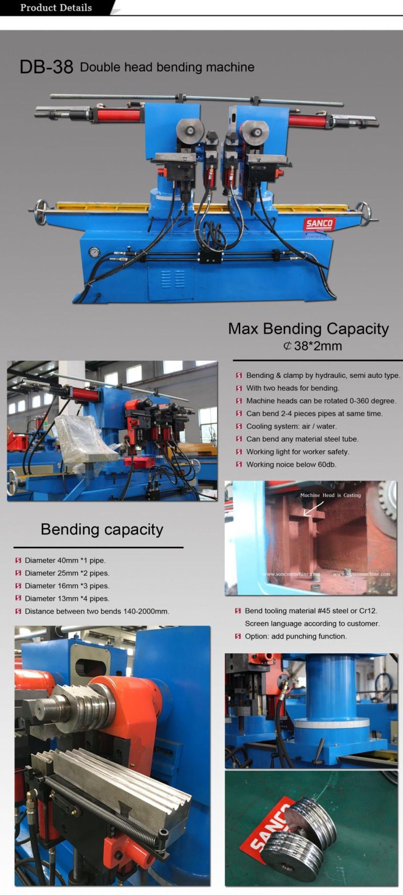 Double Head Steel Bar Bending Machine