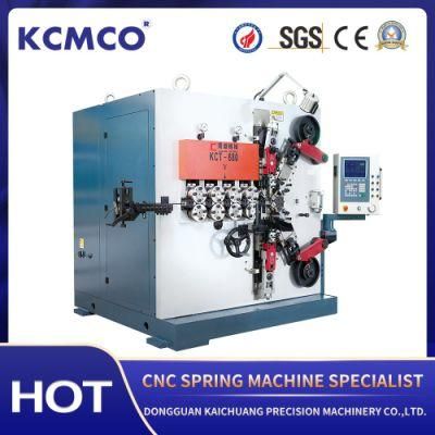 KCMCO-KCT-680 8mm 6 Axis CNC Compression Spring Coiling Machine&Big Wire Size Car Spring Coiling Machine
