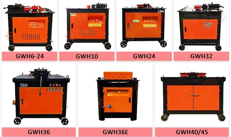 Gwh24 Ring Roller Curve Bending Machine Spiral Wire UPVC Arc Window Bending Machine Rebar Round Ring Bender