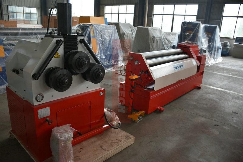 W24s-75 Flat Bar Profile Bender Section Bending Machine, Three Rollers Section Bender
