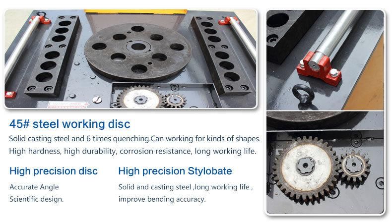 Digital Control 50mm Steel Bar Bending Machine Hydraulic Rebar Bender