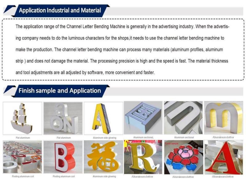 Aluminum Letter Auto Channel Letter Bending Machine for Sale