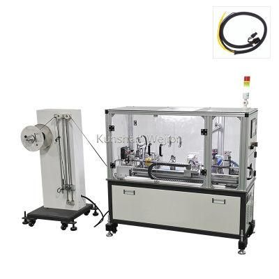 Semi-auto Braided Sleeving Wrap-around Threading Machine for Wire and Cable