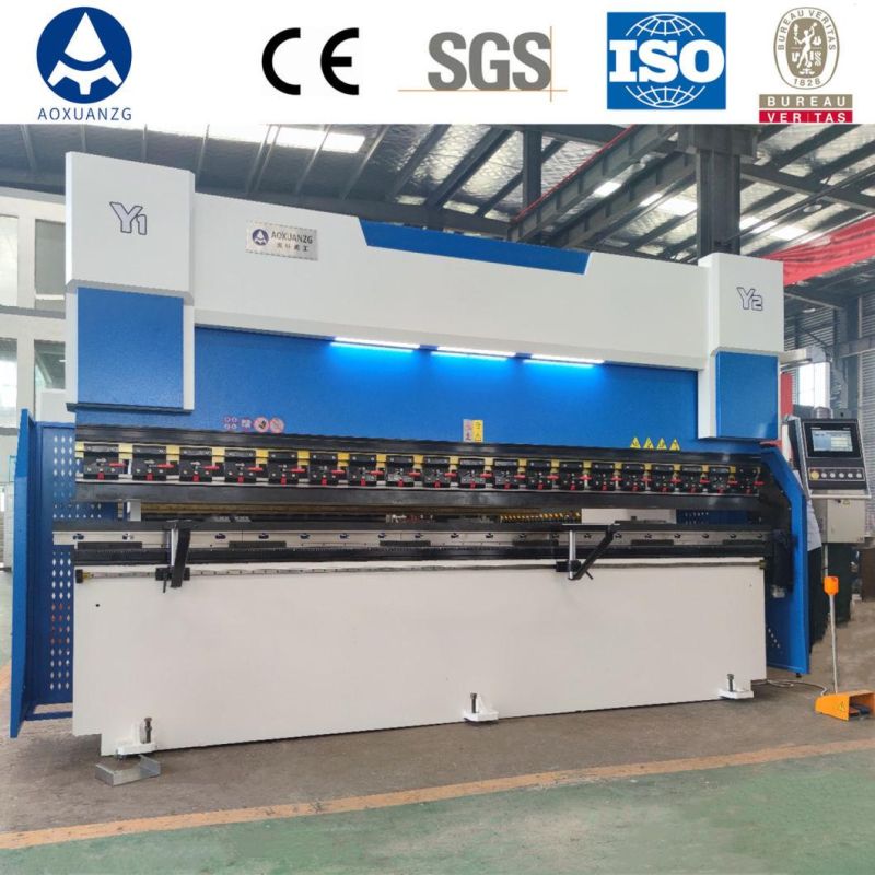 110t 3+1 Axis Hydraulic CNC Sheet Bending Press Brake Machine with Delem Da53t Controller System