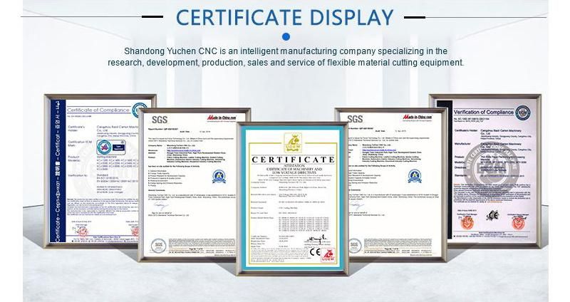 Yuchon Yc-1625A Automatic Fabric Upholstery Cloth Leather Cutting Machine with Projector System