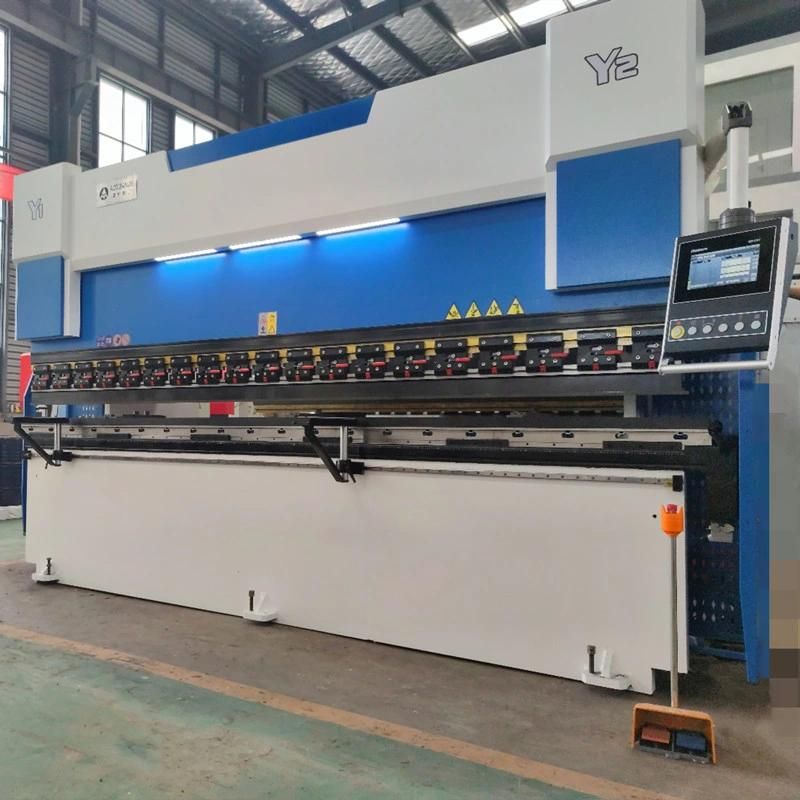 160ton 3+1 Axis High-Precision Hydraulic CNC Press Brake Bending Machine with Delem Da52s Control System
