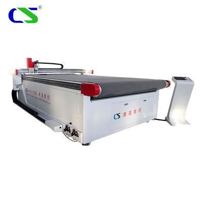 Automatic T Shirt Cutting Machine CNC Oscillating Knife Cloth / Fabric Cutting Machine