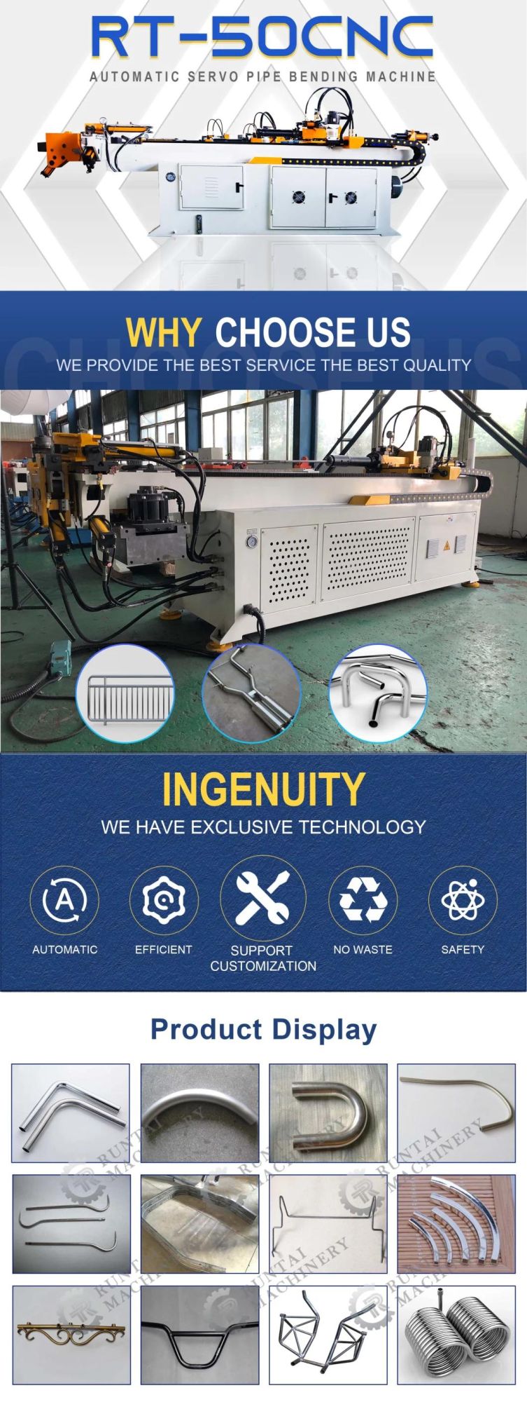 Bicycle Parts Applicative 50 CNC Wire Bending Machine