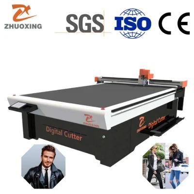 Custom Oscillating Knife Cutting Machine for Leather Jacket Smoothly