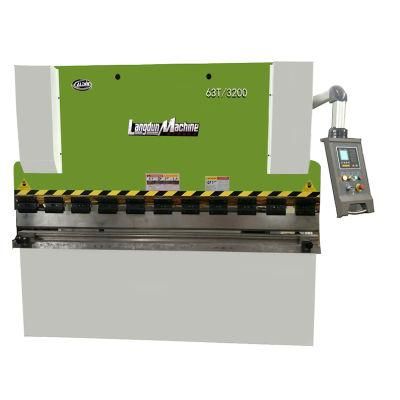 Hydraulic Nc Press Brake Wc67K-63t/3200 with E21 Controller Langdun Machine