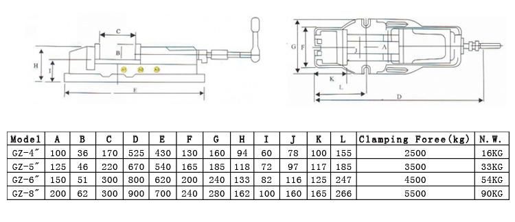 Hydraulic Tools Hydraulic Vise Hydraulic Milling Machine Vise