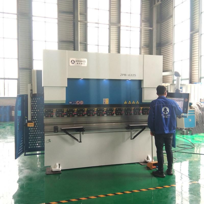 We67K-63t/2500 8+1 Axis Hydraulic CNC Press Brake Plate Bending Machine with Da66t