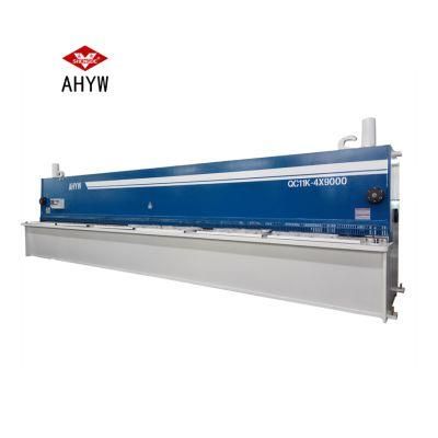 Hydraulic Guillotine Shearing Machine with E21 CNC Controller for 4mm Sheet Metal Cutting